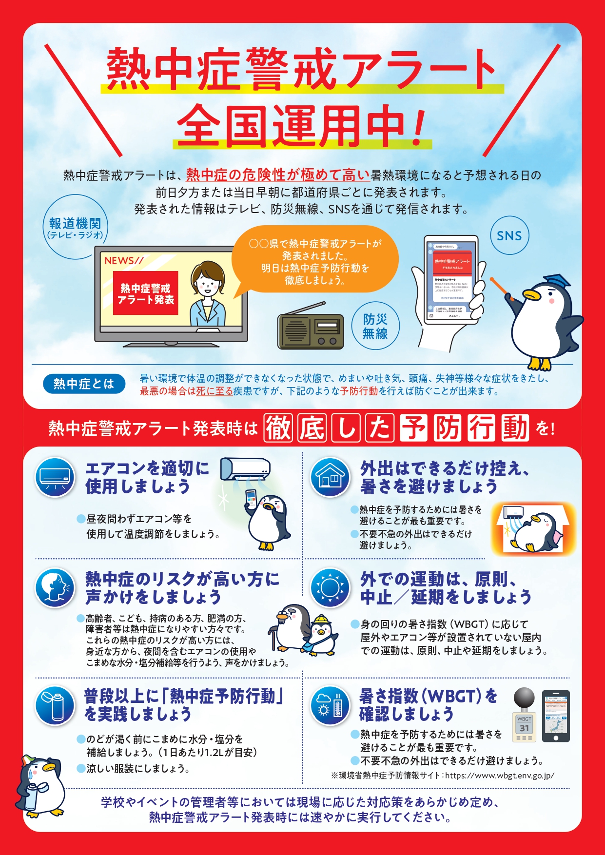 熱中症警戒アラート全国運用中!