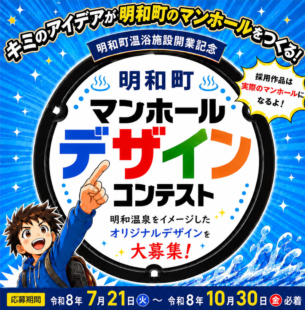 明和町マンホールデザインコンテスト