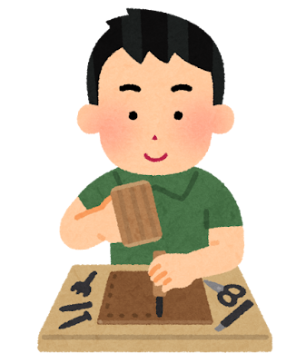 レザークラフト教室画像