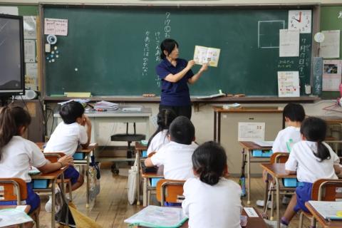 学校での授業の様子